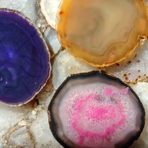 West Elm Agate Coasters (3)